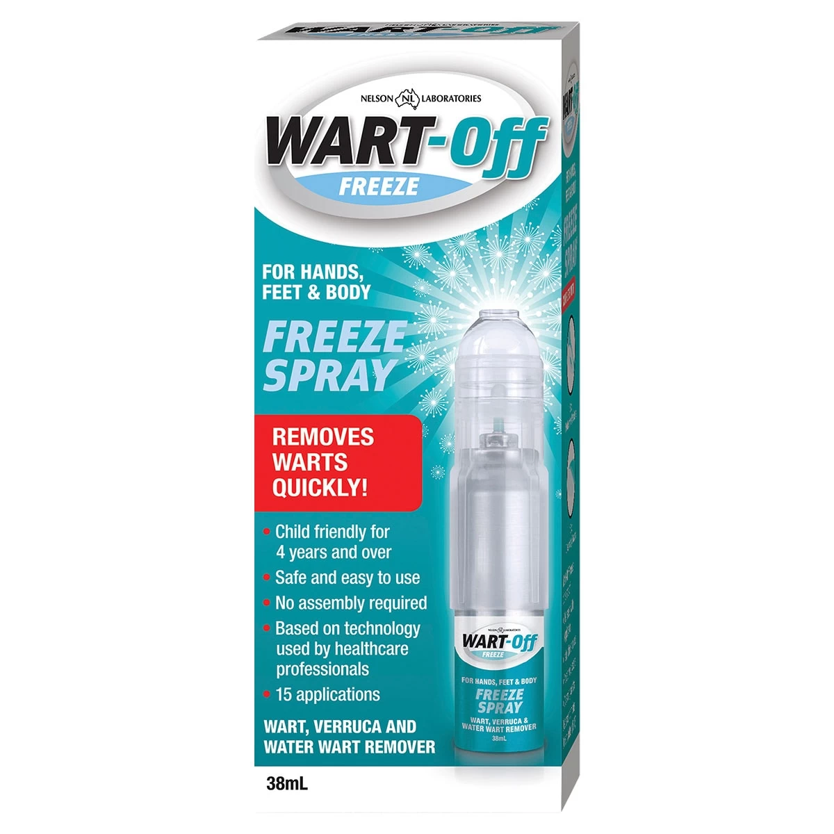 Wart Off Freeze Spray Wart Remover 38ml 1 Wart Off Freeze Spray Wart Remover 38ml