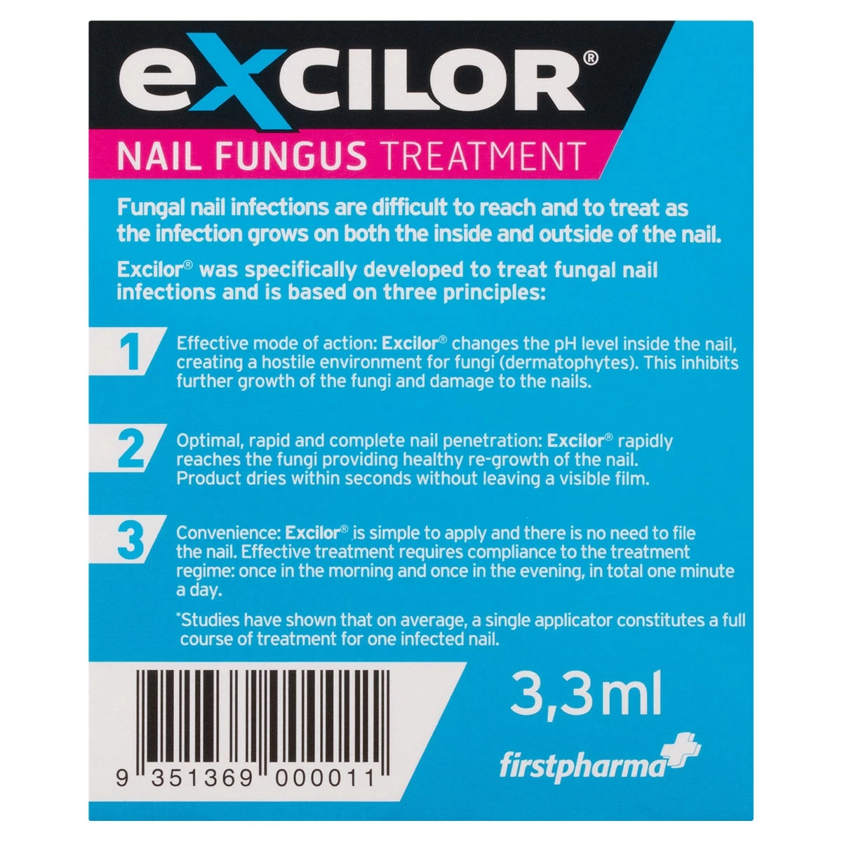 Excilor Solution Fungal Nail Treatment 3.3ml 2 Excilor Solution Fungal Nail Treatment 3.3ml - Image 2