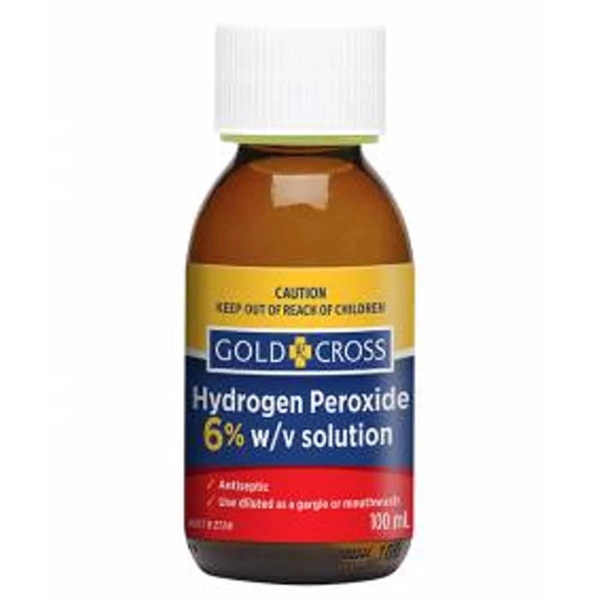 Gold Cross Hydrogen Peroxide 6% 100ml 1 Gold Cross Hydrogen Peroxide 6% 100ml
