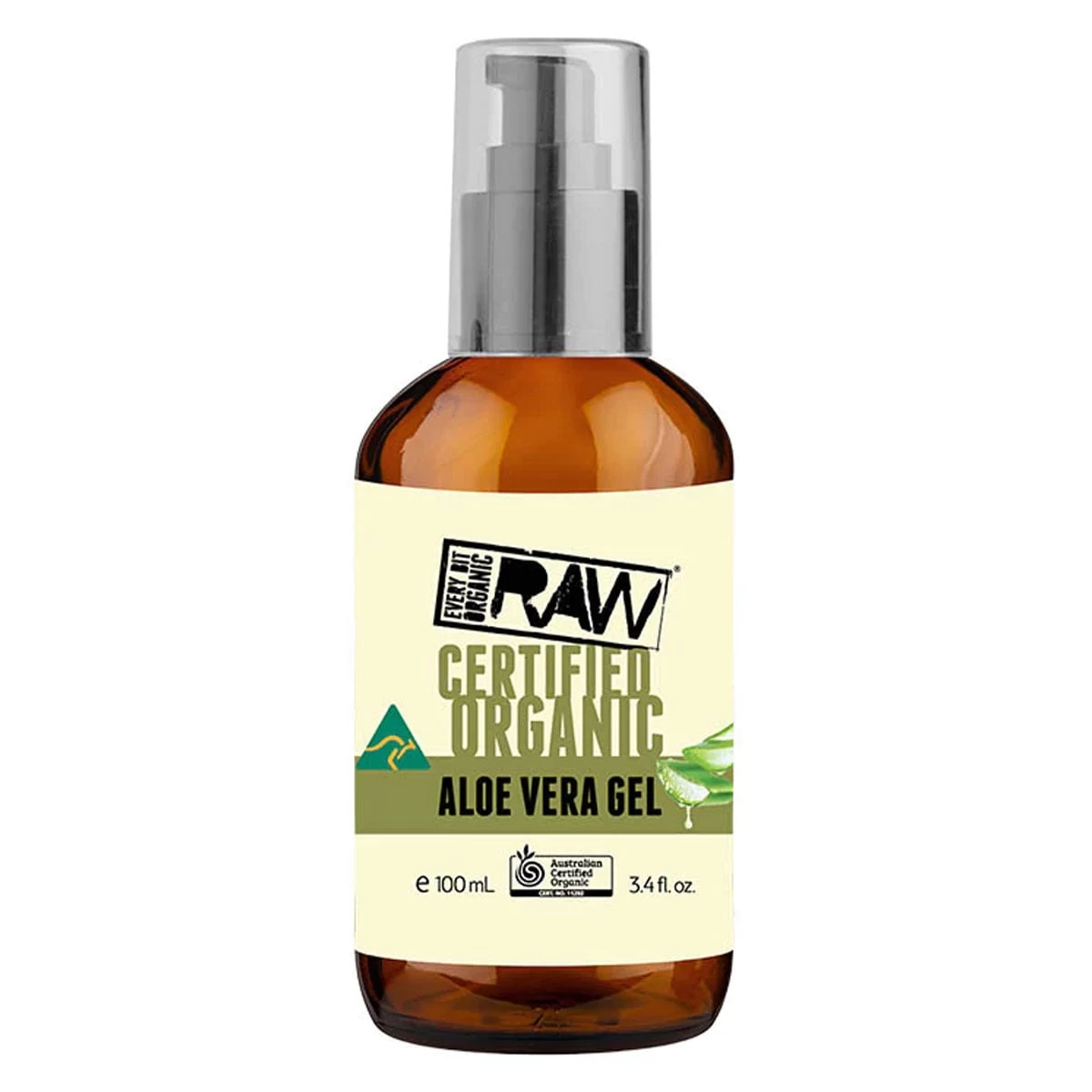 Every Bit Organic Raw Aloe Vera Gel 100ml 1 Every Bit Organic Raw Aloe Vera Gel 100ml