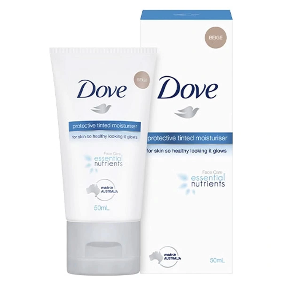 Dove Essential Nutrients Tinted Moisturiser Beige SPF15 50ml 1 Dove Essential Nutrients Tinted Moisturiser Beige SPF15 50ml