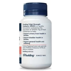 Faulding Cranberry 17000mg 100 Capsules 5 Faulding Cranberry 17000mg 100 Capsules -Health Care Store 49838