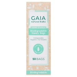 Gaia Natural Baby Biodegradable Nappy Bags 50 Pack