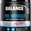 Balance Pre Workout Powder Fruit Punch 450g
