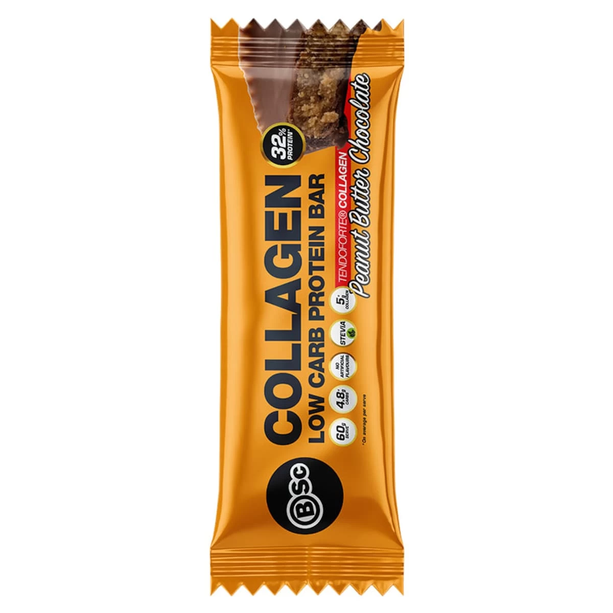 BSc Body Science Low Carb Collagen Protein Bar Peanut Butter Chocolate 12 X 60g 2 BSc Body Science Low Carb Collagen Protein Bar Peanut Butter Chocolate 12 X 60g - Image 2