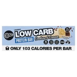 BSc Body Science Leanest Low Carb Protein Bar Cookies & Cream 7 X 30g -Health Care Store 52989