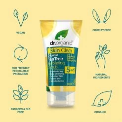 Dr Organic Organic Tea Tree Exfoliating Face Scrub 150ml -Health Care Store 53655