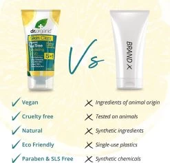 Dr Organic Organic Tea Tree Exfoliating Face Scrub 150ml -Health Care Store 53656