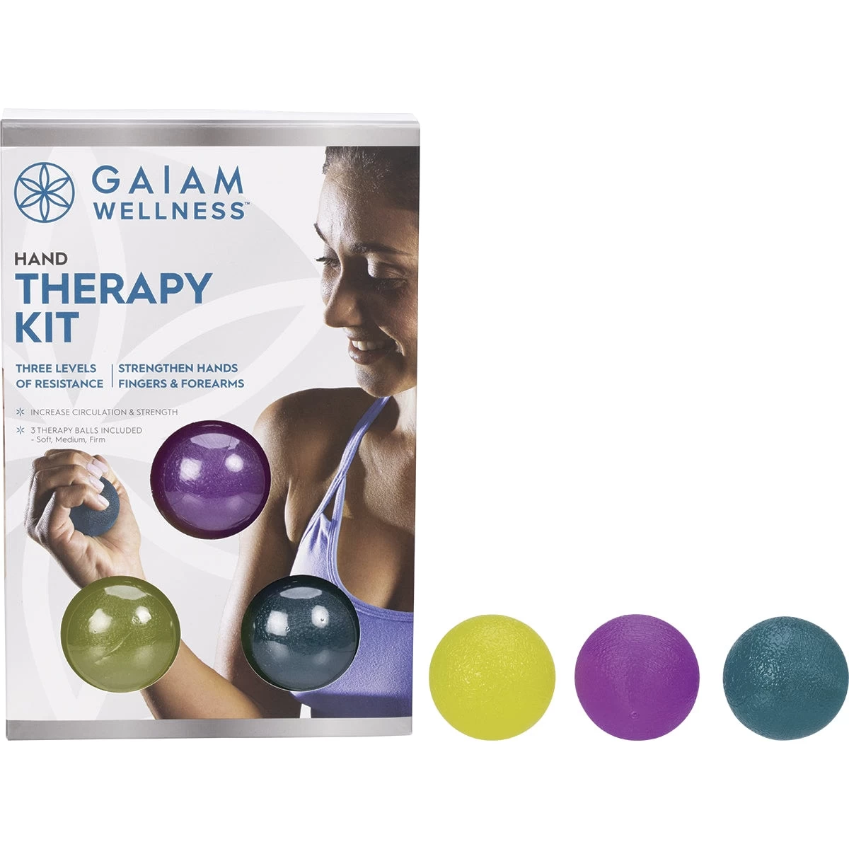 Gaiam Hand Therapy Kit 2 Gaiam Hand Therapy Kit - Image 2