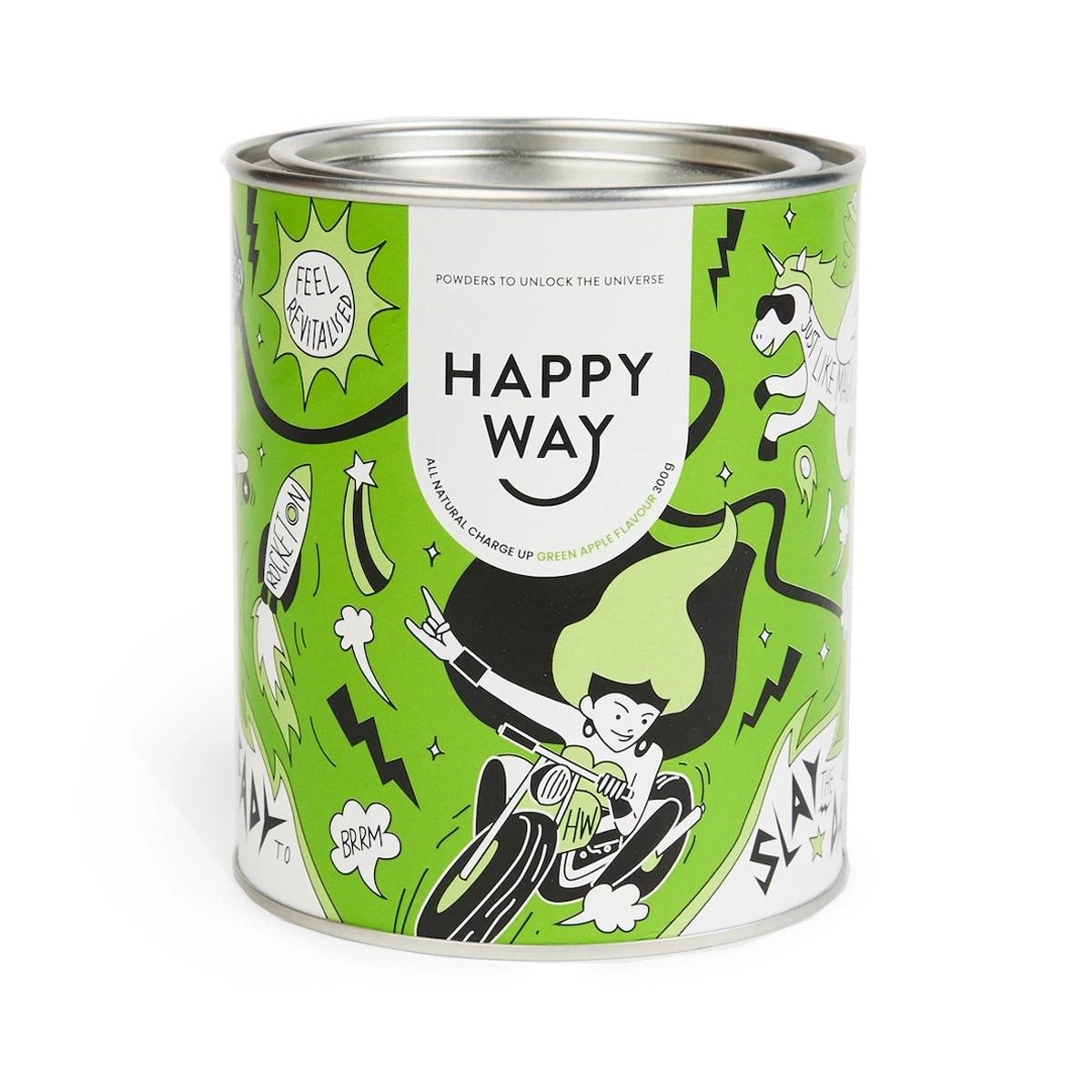 Happy Way Charge Up Green Apple 300g 1 Happy Way Charge Up Green Apple 300g