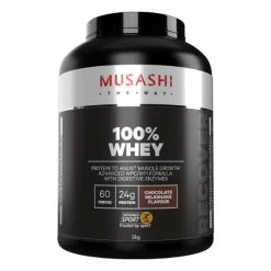 Musashi 100% Whey Protein Powder Chocolate Milkshake 2kg
