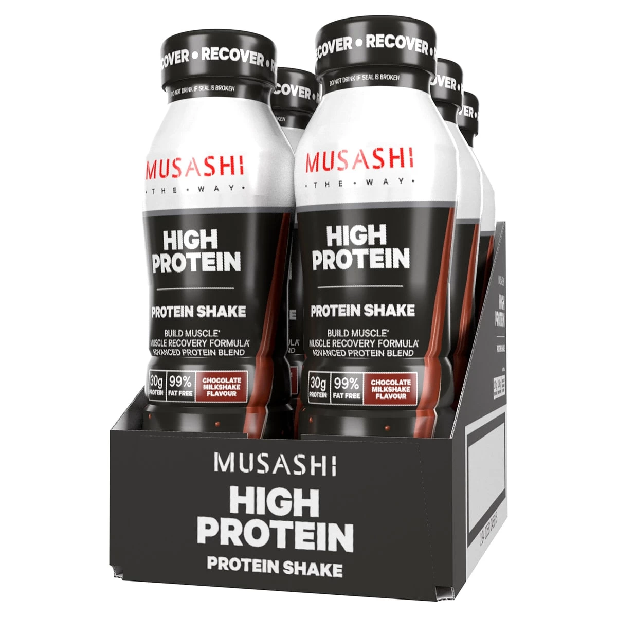 Musashi High Protein Shake Chocolate 6 X 375ml 1 Musashi High Protein Shake Chocolate 6 X 375ml