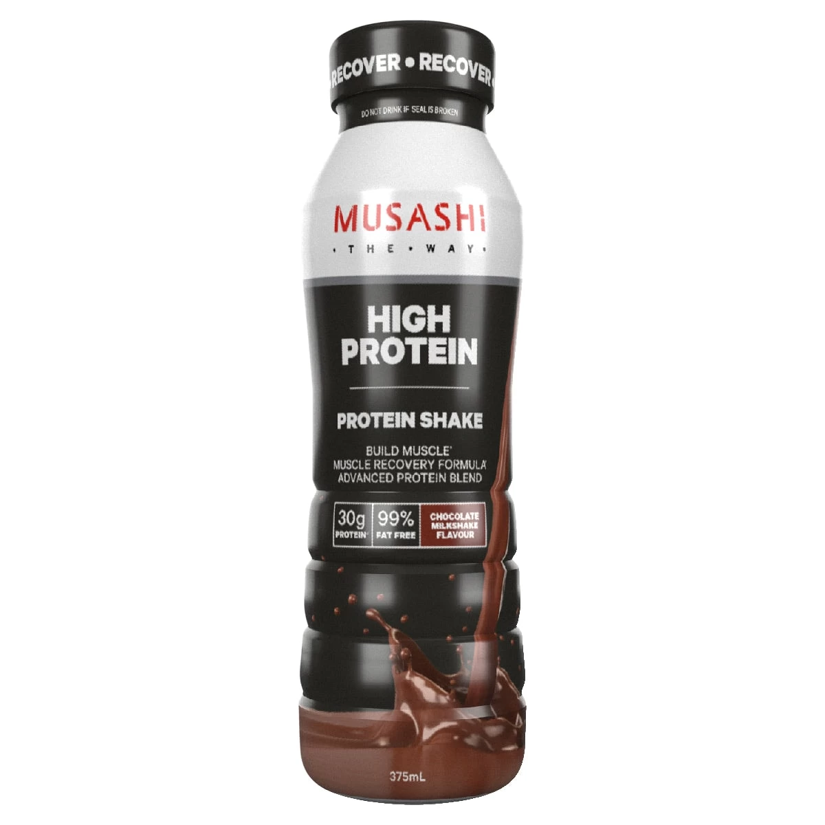 Musashi High Protein Shake Chocolate 6 X 375ml 2 Musashi High Protein Shake Chocolate 6 X 375ml - Image 2