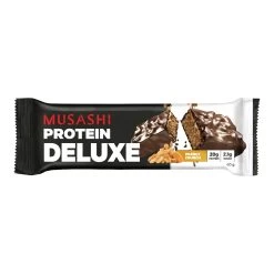 Musashi Deluxe Protein Bar Peanut Crunch 12 X 60g -Health Care Store 59050