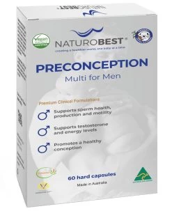 NaturoBest Preconception Multi For Men 60 Capsules -Health Care Store 59327
