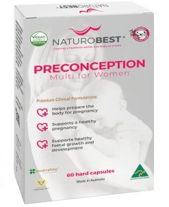 NaturoBest Preconception Multi For Women 60 Capsules -Health Care Store 59330