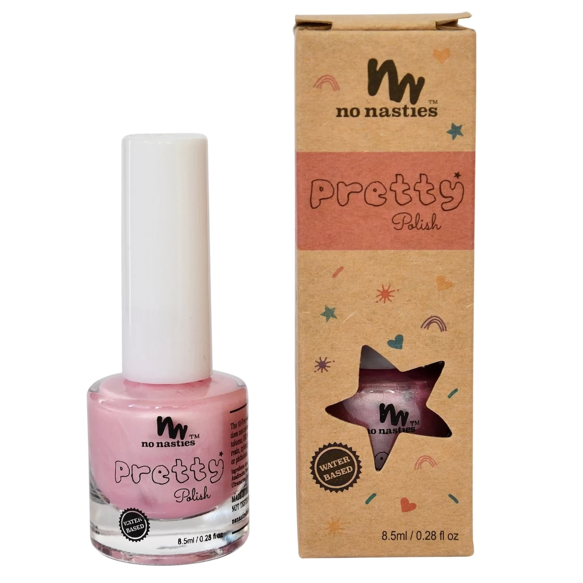 No Nasties Kids Pastel Pink Water-Based Kids Nail Polish 1 No Nasties Kids Pastel Pink Water-Based Kids Nail Polish