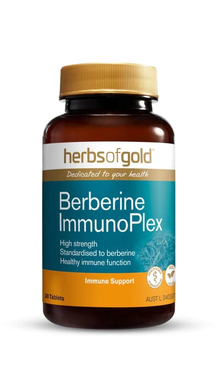 Herbs Of Gold Berberine ImmunoPlex 30 Tablets 1 Herbs Of Gold Berberine ImmunoPlex 30 Tablets