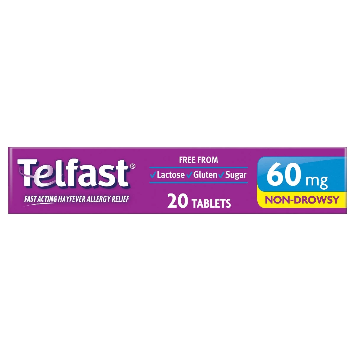 Telfast Allergy & Hayfever Relief 60mg 20 Tablets 5 Telfast Allergy & Hayfever Relief 60mg 20 Tablets - Image 5