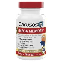 Carusos Mega Memory 60 Tablets
