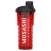 Musashi Alpha Shaker Clear Red 750ml