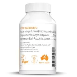 Nature's Help Organic Turmeric With Black Pepper And Ginger 120 Capsules -Health Care Store 65841