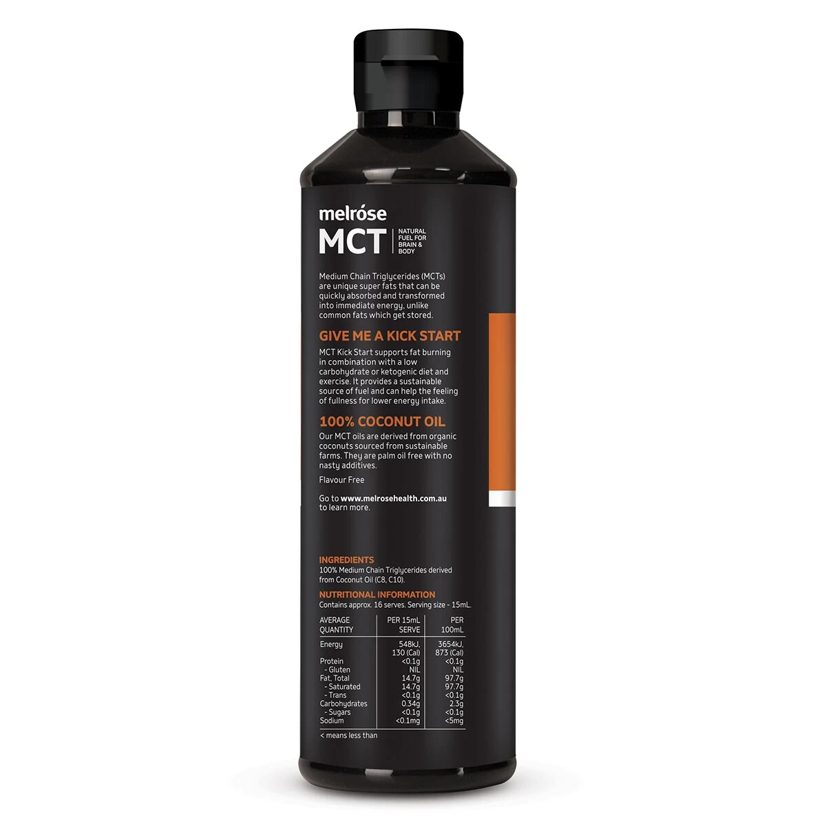 Melrose MCT Oil Kick Start 250ml 2 Melrose MCT Oil Kick Start 250ml - Image 2