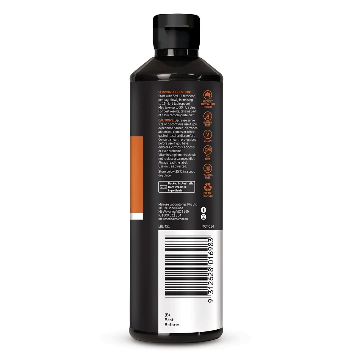 Melrose MCT Oil Kick Start 250ml 3 Melrose MCT Oil Kick Start 250ml - Image 3