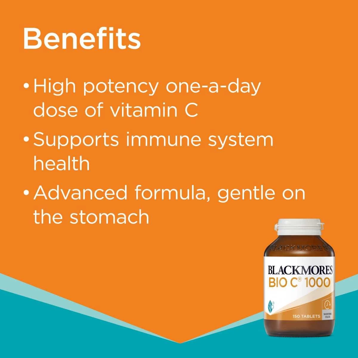 Blackmores Bio C 1000mg Vitamin C 150 Tablets 4 Blackmores Bio C 1000mg Vitamin C 150 Tablets - Image 4