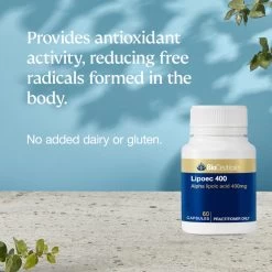 BioCeuticals Lipoec 400 60 Capsules 13 BioCeuticals Lipoec 400 60 Capsules -Health Care Store 68086