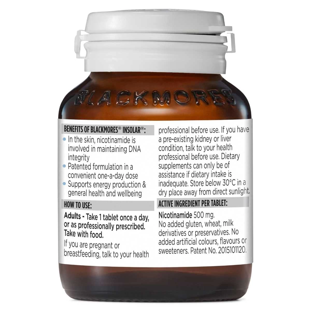 Blackmores Insolar 60 Tablets 3 Blackmores Insolar 60 Tablets - Image 3