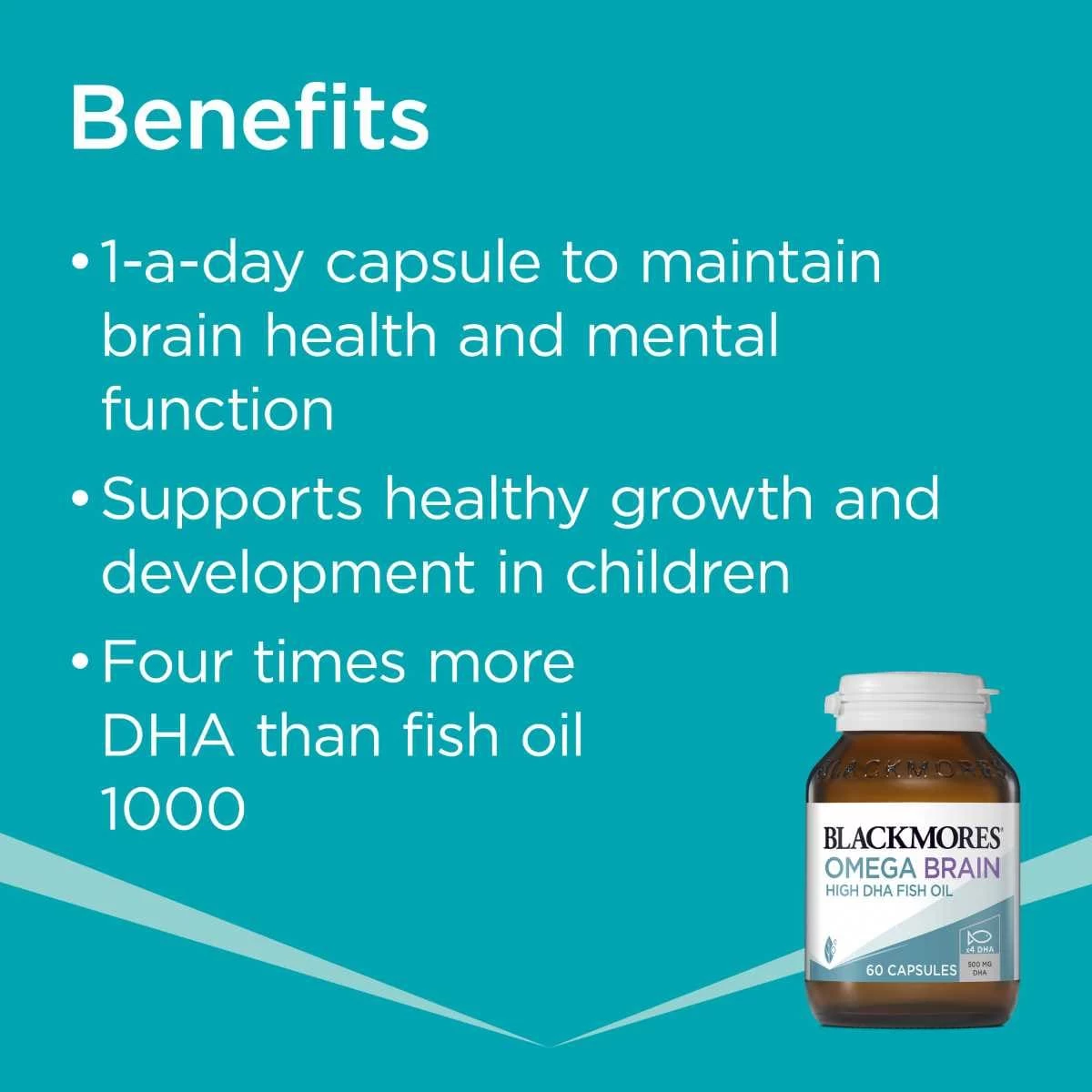 Blackmores Omega Brain Health 60 Capsules 5 Blackmores Omega Brain Health 60 Capsules - Image 5