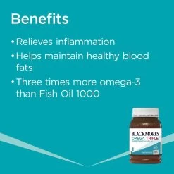 Blackmores Omega Triple Concentrated Fish Oil 150 Capsules -Health Care Store 68690