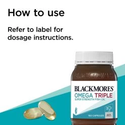 Blackmores Omega Triple Concentrated Fish Oil 150 Capsules -Health Care Store 68691