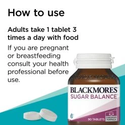 Blackmores Sugar Balance 90 Tablets 11 Blackmores Sugar Balance 90 Tablets -Health Care Store 68753