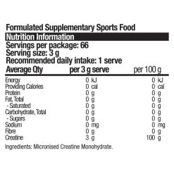 BSc Body Science Pure Creatine 200g -Health Care Store 69011