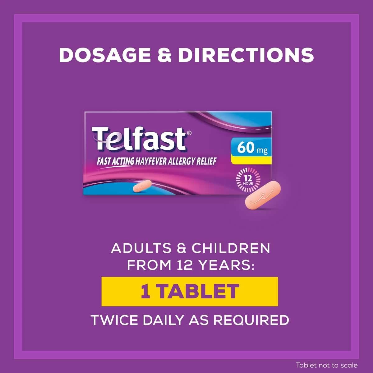 Telfast Allergy & Hayfever Relief 60mg 20 Tablets 8 Telfast Allergy & Hayfever Relief 60mg 20 Tablets - Image 8