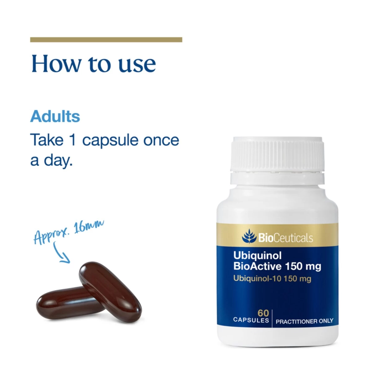 BioCeuticals Ubiquinol BioActive 150mg 60 Capsules 7 BioCeuticals Ubiquinol BioActive 150mg 60 Capsules - Image 7