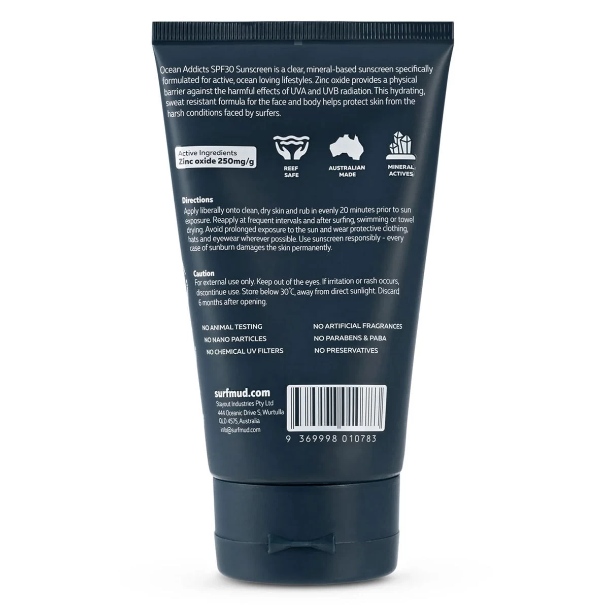 SURFMUD Ocean Addict Sunscreen SPF30 125g 2 SURFMUD Ocean Addict Sunscreen SPF30 125g - Image 2