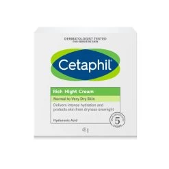 Cetaphil Rich Night Cream With Hyaluronic Acid 48g